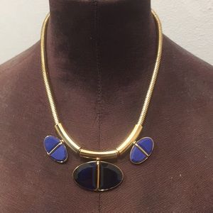 Trina Turk blue/gold necklace